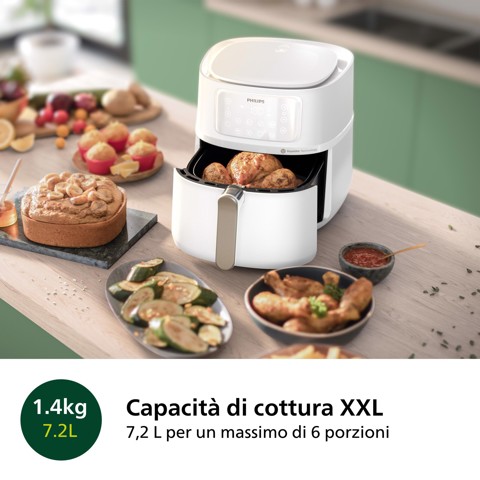 Philips 5000 series Airfryer HD9285/00, 7.2L, Friggitrice 16-in-1, App per ricette