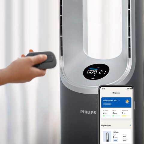 Philips Air Performer 8000 series AMF870/15 Purificatore d'aria ventilatore e riscaldamento 3in1