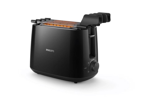 Philips Daily Collection Tostapane HD2583/90, 600W, 2 pinze, 8 livelli di tostatura