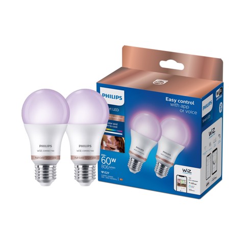 Philips Hue Lampadina 8 W (Eq. 60 W) A60 E27 - x2