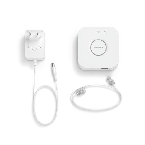 Philips Hue bundle Kit, Lampadina smart White and Color Ambiance attacco E27 + Hue Bridge controllo del sistema