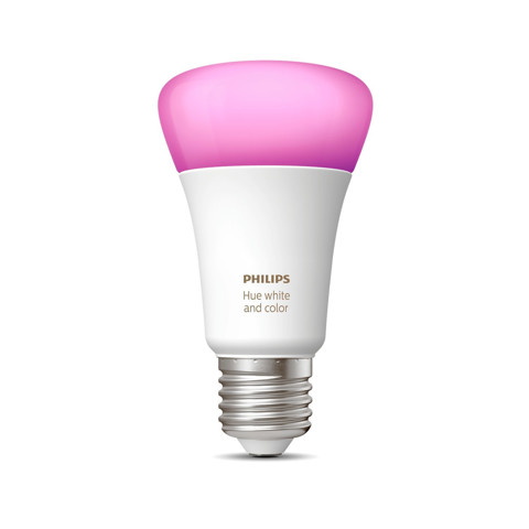 Philips Hue bundle Kit, Lampadina smart White and Color Ambiance attacco E27 + Hue Bridge controllo del sistema