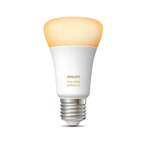 Philips Lighting Hue White Ambiance Lampadina LED Singola, con Bluetooth, da Luce Bianca Calda a Fredda, Attacco E27, 8.5 W, 1 Pezzo