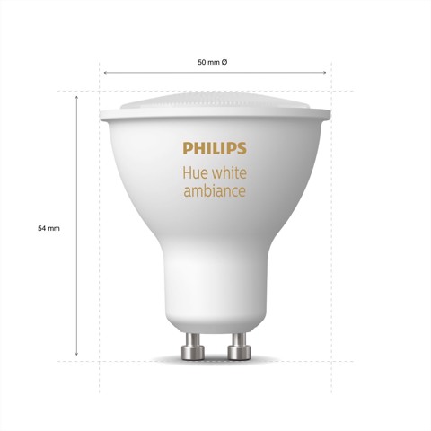 Philips Hue White ambiance GU10 - confezione da 1
