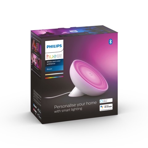 Philips Hue White and Color ambiance Bloom Lampada Smart da tavolo Bianca