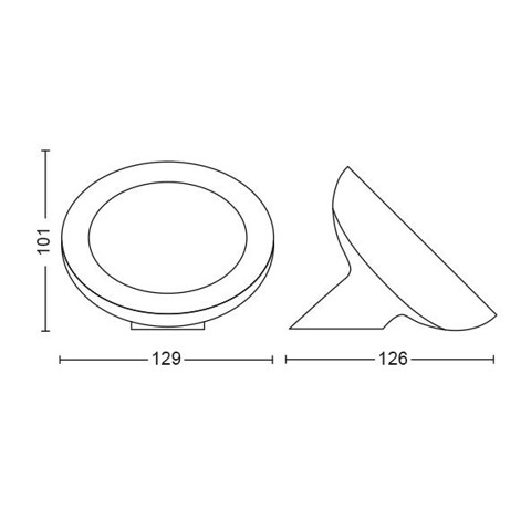 Philips Hue White and Color ambiance Bloom Lampada Smart da tavolo Bianca