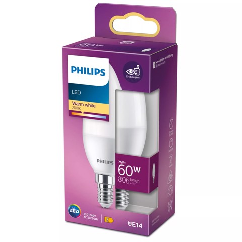 Philips Lampadina candela - 60 W B38 E14
