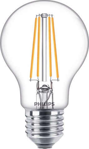 Philips Lampadina trasparente a filamento - 60 W A60 E27
