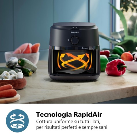 Philips Serie 1000 NA120/00 Airfryer 4.2 L, Friggitrice ad aria 12 in 1, App ricettario
