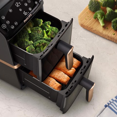 Philips Serie 4000 Airfryer con doppio cestello verticale