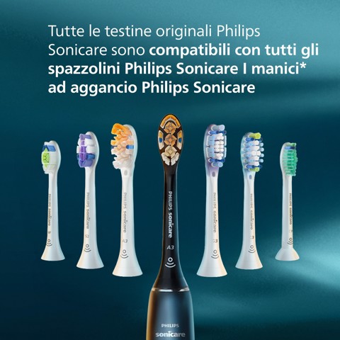 Philips Sonicare HX6062/87 2x Testinebianche per spazzolino sonico