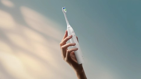 Philips Sonicare serie 5300 Sonicare Spazzolino elettrico sonico con base di ricarica e sensore di pressione colore bianco HX7108/02