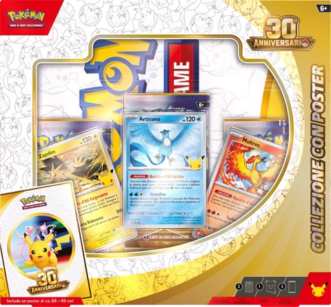Pokémon 30° Anniversario - Collezione con Poster