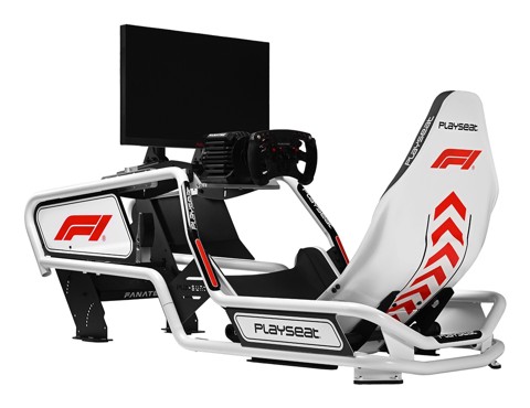 Playseat Formula Intelligence - F1 Edition Sedia per gaming universale Seduta imbottita Nero, Bianco
