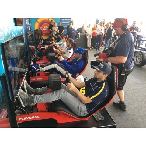 Playseat Formula Red Sedia per gaming universale Sedia imbottita tappezzata Rosso