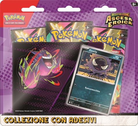 Pokémon Collezione con Adesivi dell'espansione Megaevoluzione - Ascesa Eroica (IT)