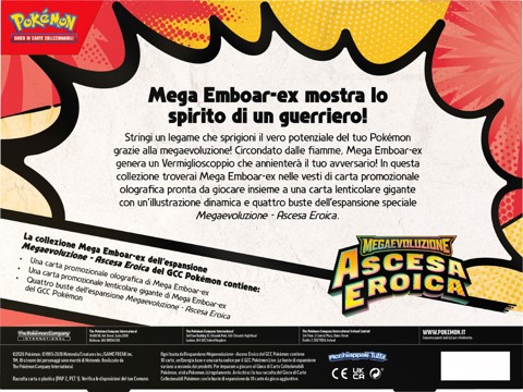 Pokémon Collezione Mega Emboar-EX, Mega Feraligatr-EX e Mega Meganium-EX dell'Espansione Megaevoluzione - Ascesa Eroica
