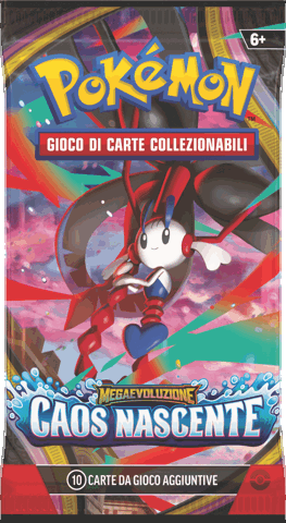 Pokémon Megaevoluzione - Caos Nascente Busta 10 Carte
