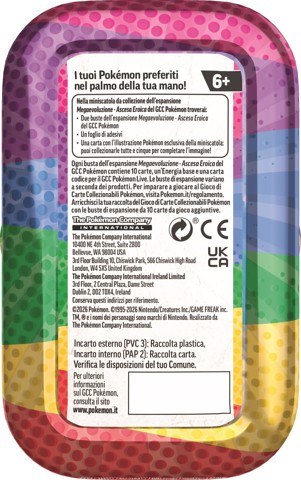 Pokémon Mini Tin da Collezione dell''espansione Megaevoluzione - Ascesa Eroica (IT)