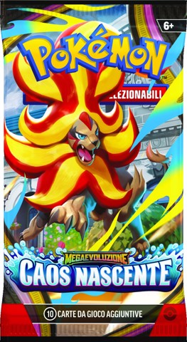 Pokémon PK10407-I Megaevoluzione Caos Nascente Busta 10 Carte