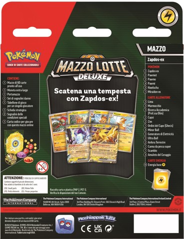 Pokémon Pokemon Mazzo Lotte Deluxe Ninetales-EX e Zapdos-EX (IT)