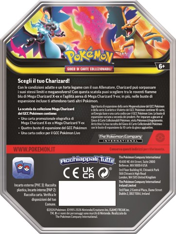 Pokémon Tin da Collezione Mega Charizard