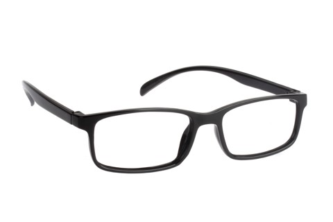 Polinelli PR14A200 occhiali di moda Unisex Rettangolo Montatura piena Nero, Rosso