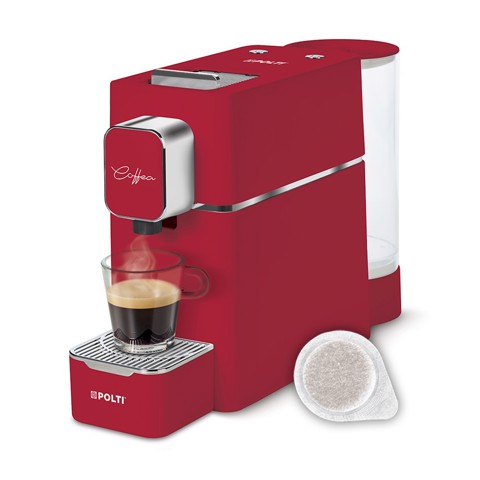 Polti Coffea S15R, macchina da caffè a cialde E.S.E. da 44 m con espulsione automatica delle cialde nell'apposito cassetto, serbatoio removibile da 0,85 l