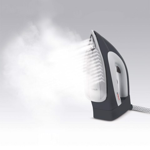 Polti Vaporella Simply VS10.12 Stazione da stiro a vapore azionata da pompa 2200 W 1,5 L Piastra in Ceramica Nero, Grigio, Bianco