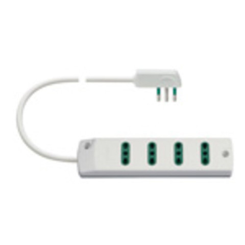 Presa multipla 4P17/11+ SPA17 bianco