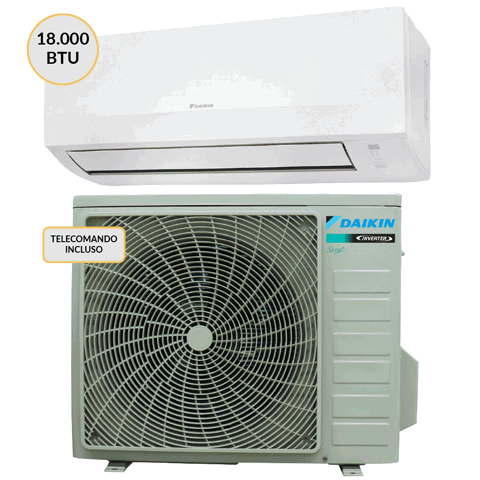 Daikin Condizionatore MONO split Inverter 18000 btu Wi-Fi RXC50E + FTXC50E Climatizzatore Fisso