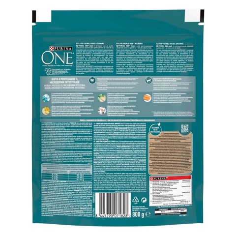Purina ONE 12505695 Bifensis cibo secco per gatto Adulto Salmone 800 g