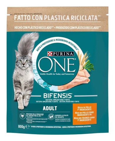 Purina ONE 12505695 cibo secco per gatti 800 g Adulto Salmone