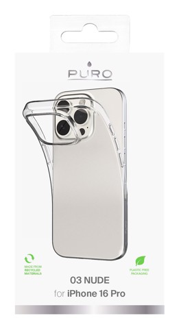 PURO 0.3 Nude Cover Trasparente iphone 16 magsafe