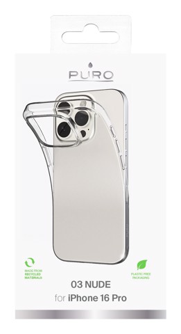 PURO 0.3 Nude custodia per cellulare 16 cm (6.3") Cover Trasparente