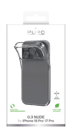 PURO 0.3 Nude custodia per cellulare 16 cm (6.3") Cover Trasparente
