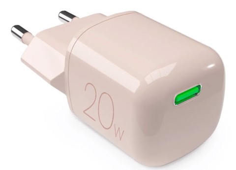 PURO Caricabatterie da parete MiniPro 20W USB-C – tecnologia GAN beige