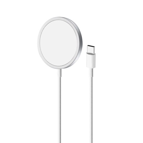 PURO CUSBCMAG1WHI Caricabatterie per dispositivi mobili Smartphone Bianco USB Carica wireless Interno