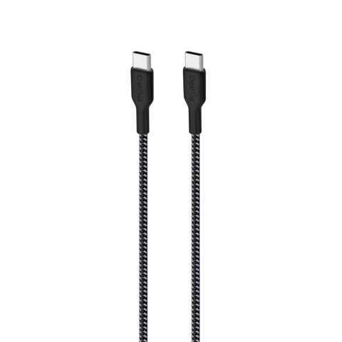 PURO CUSBCUSBCFABK3BLK cavo USB 1,2 m USB 3.2 Gen 1 (3.1 Gen 1) USB C Nero