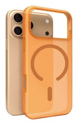 PURO Daylight custodia per cellulare 17,5 cm (6.9") Cover Arancione, Translucent