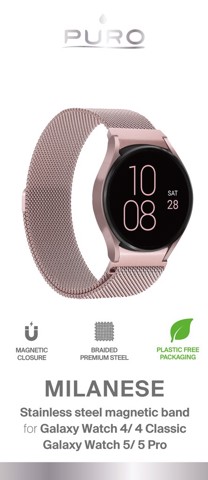 PURO GW4MILANESEROSE parte e accessorio per orologi Cinturino per orologio