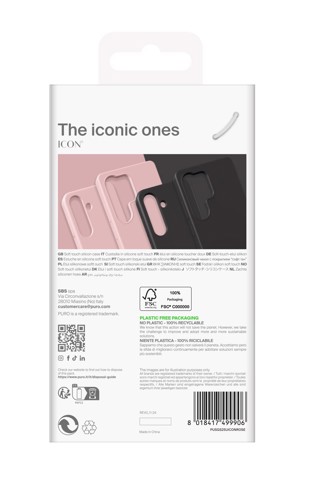 PURO ICON custodia per cellulare 17,5 cm (6.9") Cover Rosa