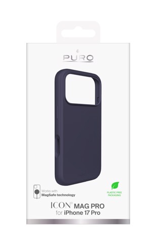 PURO ICON MAG PRO custodia per cellulare 16 cm (6.3") Cover Blu scuro