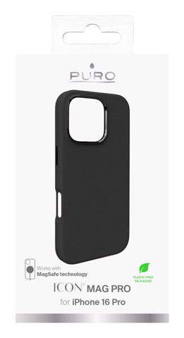 PURO Icon Mag Pro Cover Nero iphone 16 pro