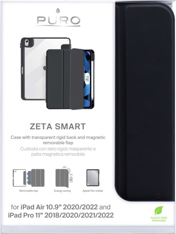PURO IPAD17ZETASMBLK custodia per tablet 27,9 cm (11") Custodia a libro Nero