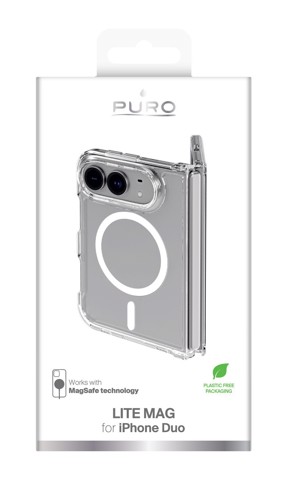 PURO Lite Mag custodia per cellulare 19,3 cm (7.6") Cover Trasparente