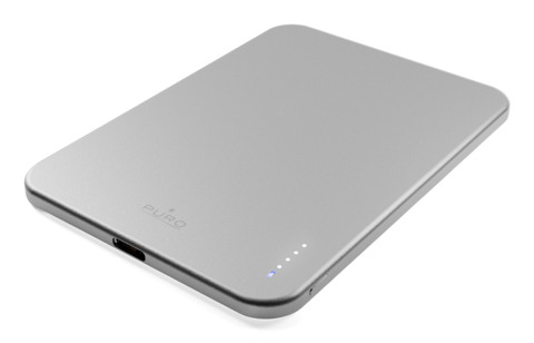 PURO Lite Slim Power Mag Polimeri di litio (LiPo) 3000 mAh Carica wireless Argento