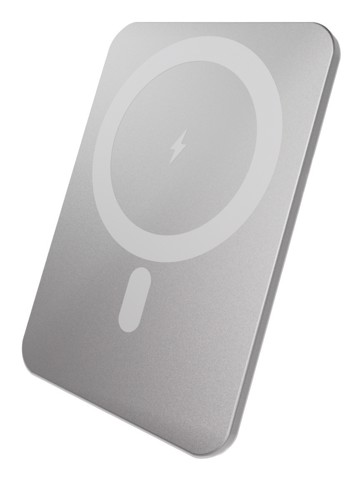 PURO Lite Slim Power Mag Polimeri di litio (LiPo) 3000 mAh Carica wireless Argento