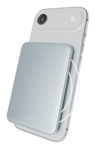 PURO Lite Slim Power Mag Polimeri di litio (LiPo) 3000 mAh Carica wireless Blu