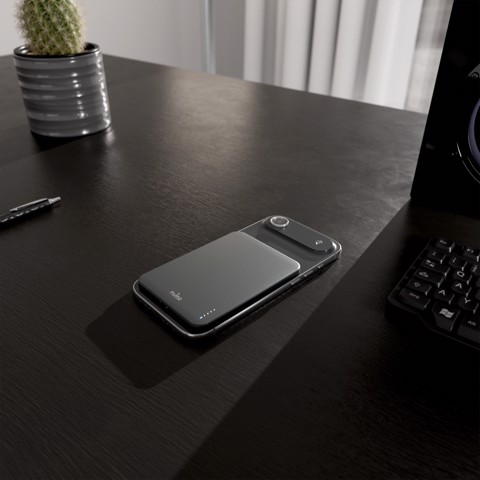 PURO Lite Slim Power Mag Polimeri di litio (LiPo) 3000 mAh Carica wireless Nero